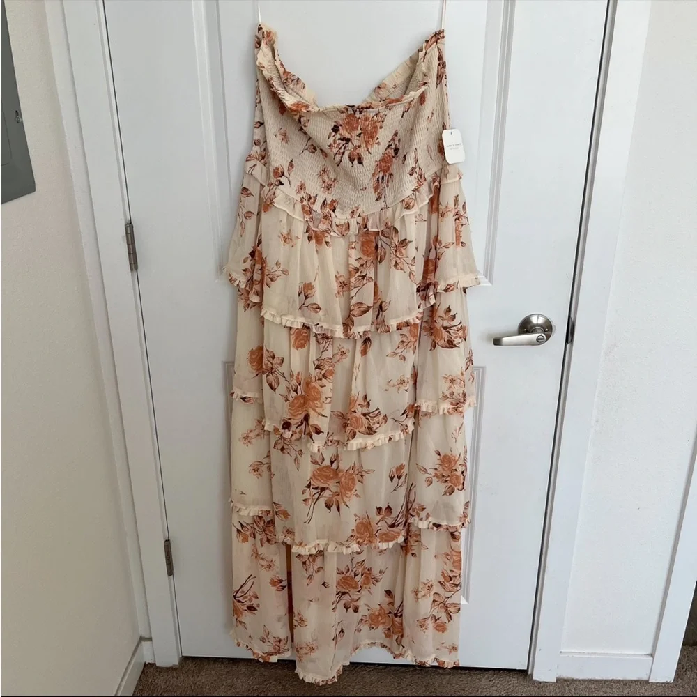 NEW Altar’d State Strapless Floral Maxi Dress Size 3XL NWT - Picture 6 of 9
